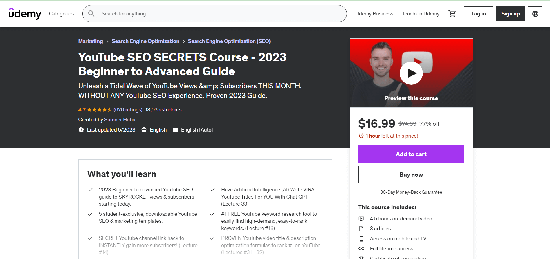 YouTube SEO courses 10